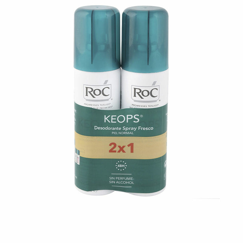 Desodorizante em Spray Roc Keops Spray Fresco Fresco Spray 2 Peças (2 x 150 ml)