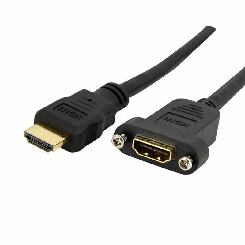 Câble HDMI Startech HDMIPNLFM3           Noir