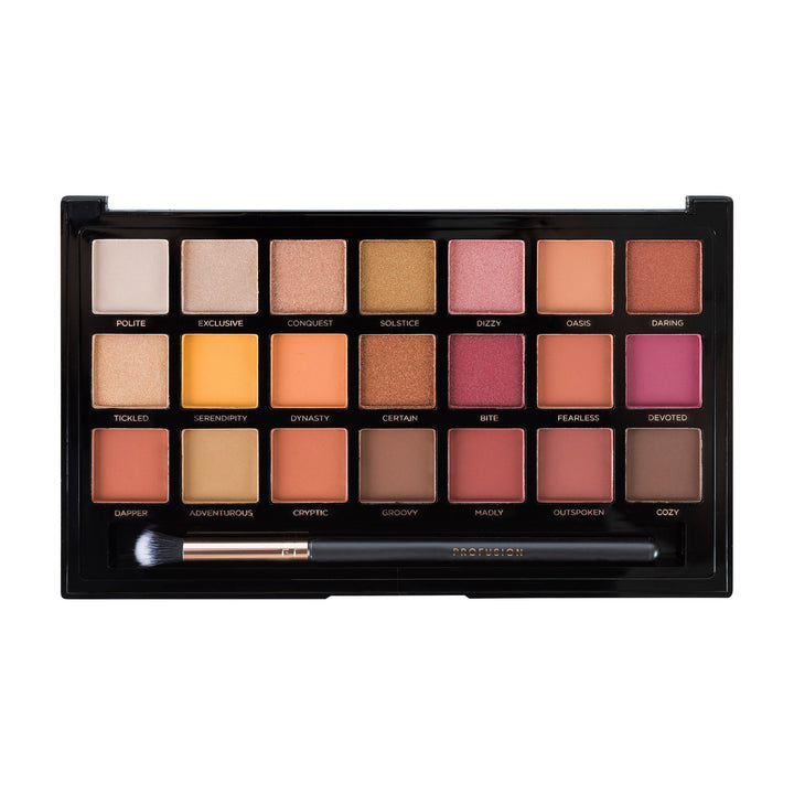SIENNAS | 21 SHADE EYESHADOW PALETTE & BRUSH