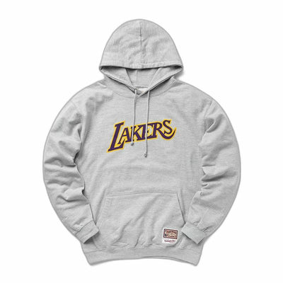 Sweat à capuche unisex Mitchell & Ness Lakers Gris