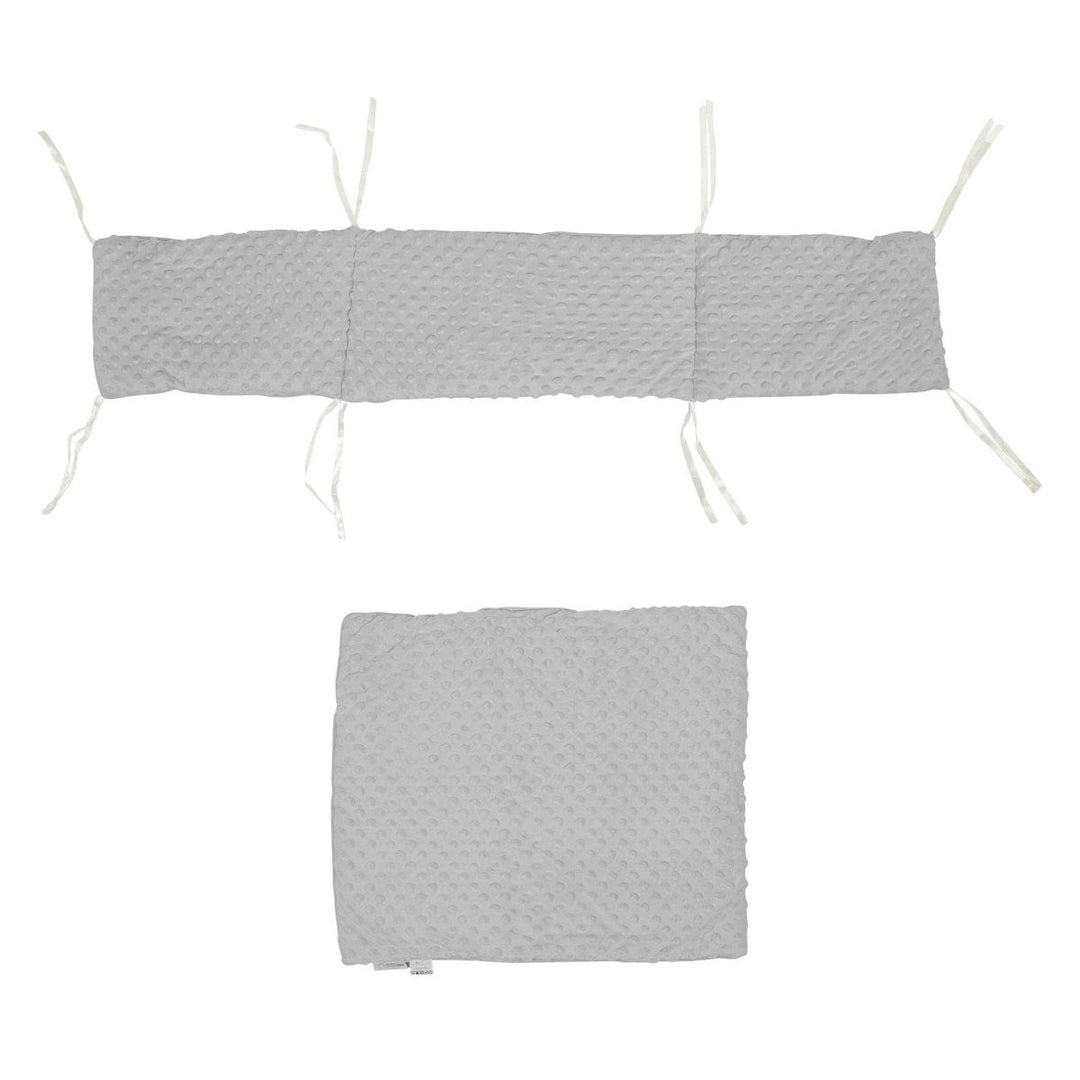 2pc Dimple Crib/Cradle Quilt & Bumper Bedding Set
