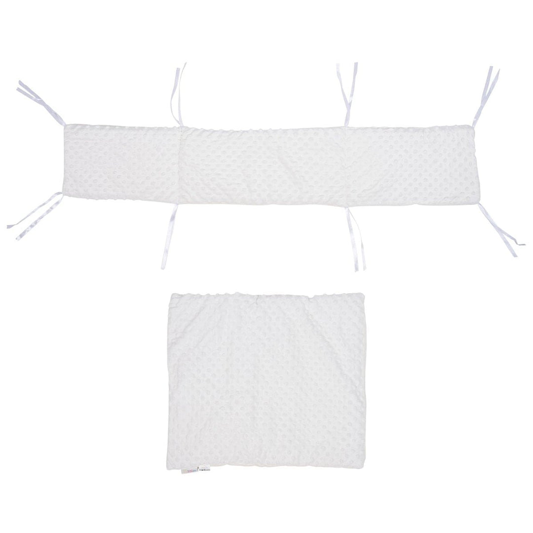 2pc Dimple Crib/Cradle Quilt & Bumper Bedding Set