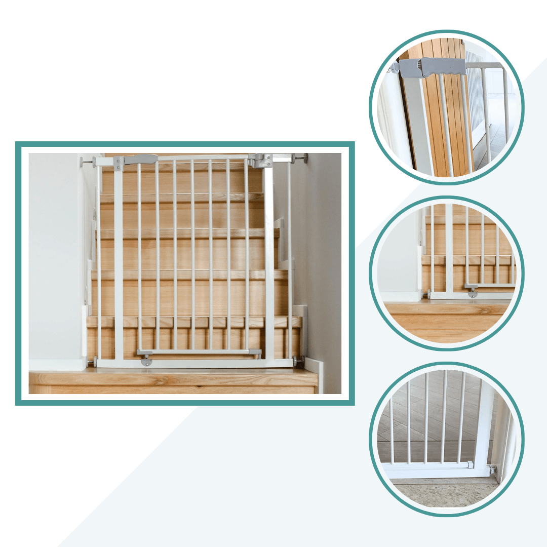 FYLO Baby Safety Stair Gate Pressure Fit 75-114cm Extra Wide