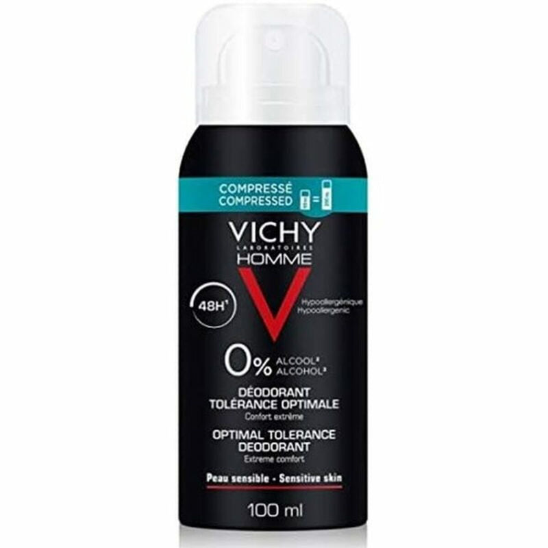 Spray Deodorant Vichy Tolérance Optimale Men Alcohol Free 48 hours Adults unisex (100 ml)