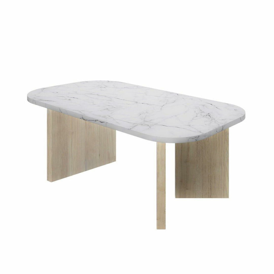 Centre Table White 105 x 58 x 39 cm