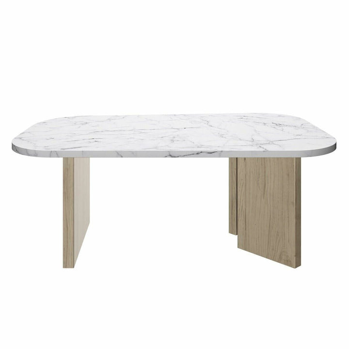 Centre Table White 105 x 58 x 39 cm