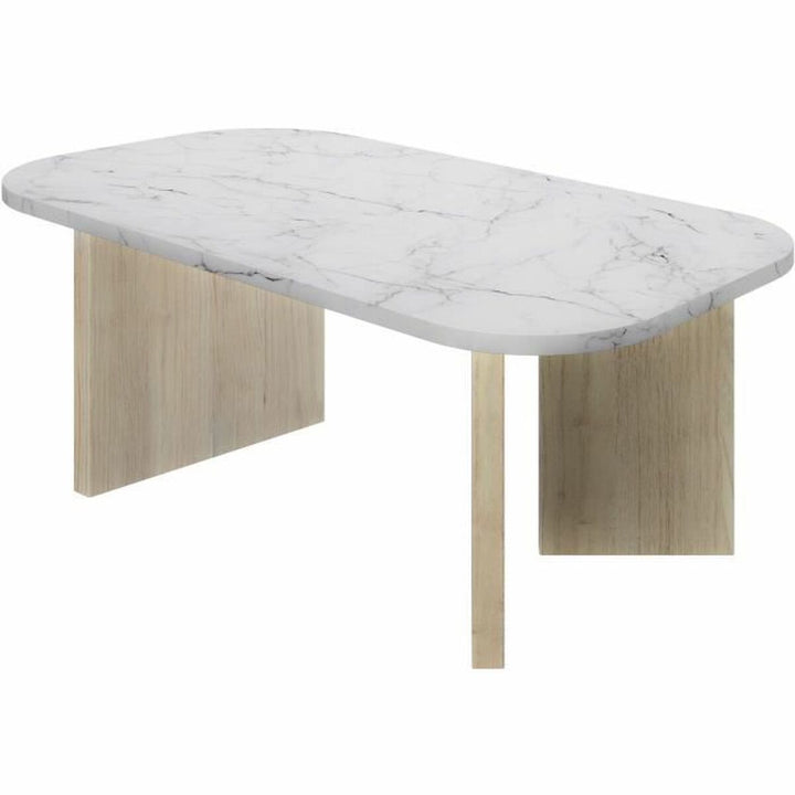 Centre Table White 105 x 58 x 39 cm