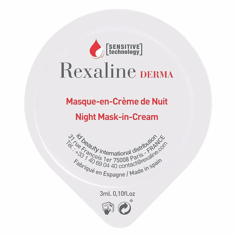 Máscara Hidratante de Noite Rexaline Derma 3 ml x 6 Pele sensível