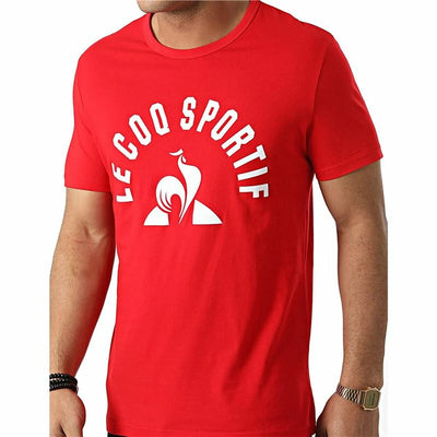 T-shirt à manches courtes homme Le coq sportif Bat Nº2 Rouge Homme