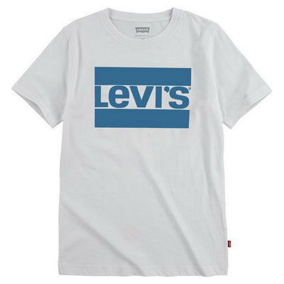 Child's Short Sleeve T-Shirt Levi's Sportswear Logo Blue White