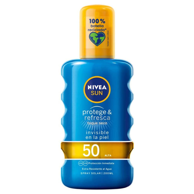 Spray Sun Protector PROTEGE & REFRESCA Nivea Spf 50 (200 ml) 50 (200 ml)