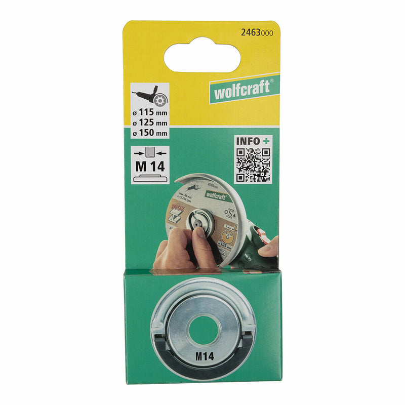 Quick fixing nut for angle grinder Wolfcraft 2463000 Ø 45 mm M14