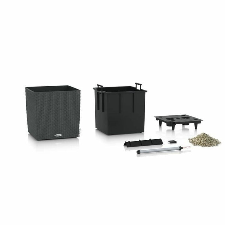 Plant pot Lechuza Black Grey polypropylene