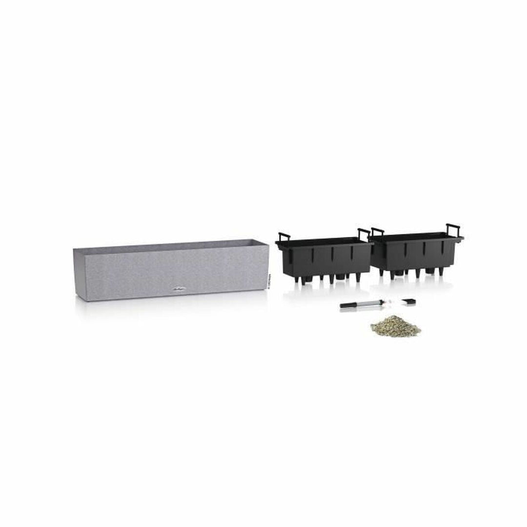 Plant pot Lechuza Grey polypropylene Rectangular