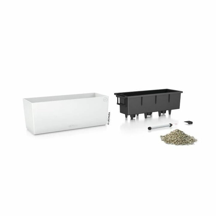 Plant pot Lechuza White Black polypropylene