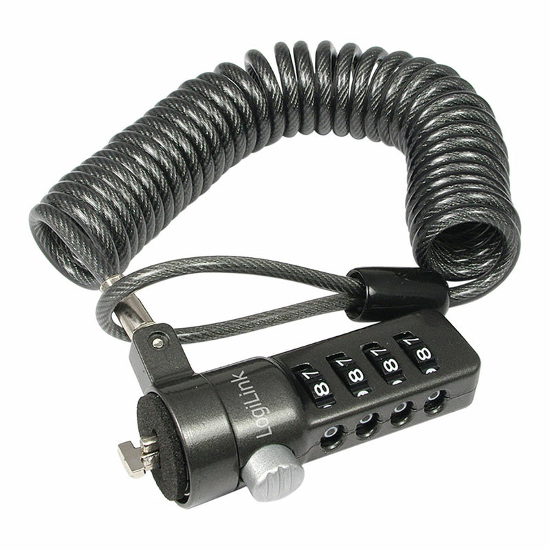 Câble antivol LogiLink 1,8 m Ordinateur Portable