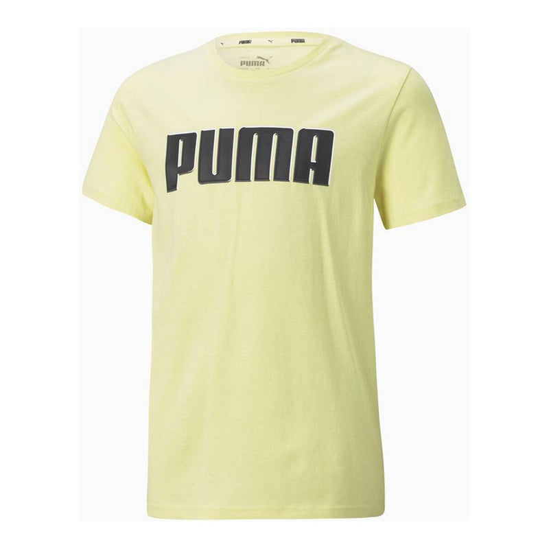 T shirt à manches courtes Enfant Puma  Alpha Graphic Jaune