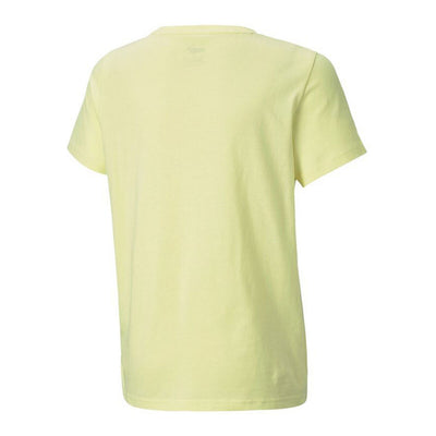 Child's Short Sleeve T-Shirt Puma  Alpha Graphic Yellow