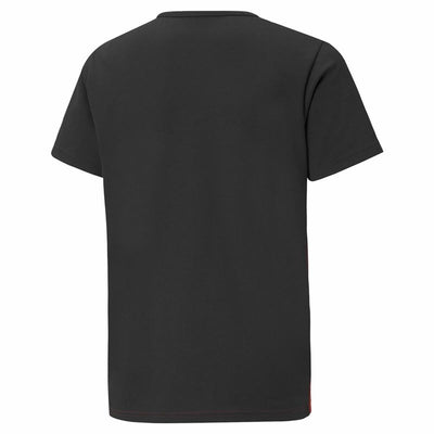 Child's Short Sleeve T-Shirt Puma individualRISE Red Black
