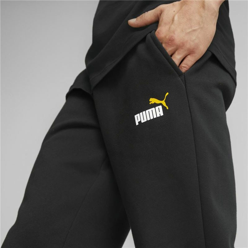 Long Sports Trousers Puma ESS+ 2 Col Logo Black Men