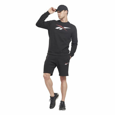 Men's Sports Shorts Reebok Vector Fleece Black