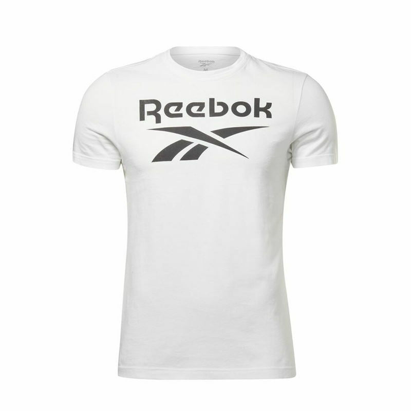 Men’s Short Sleeve T-Shirt Reebok  Big Logo White