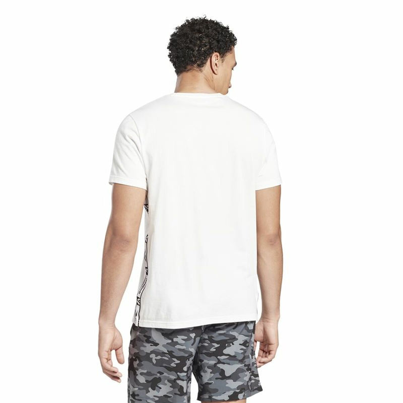 Men’s Short Sleeve T-Shirt Reebok Tape White