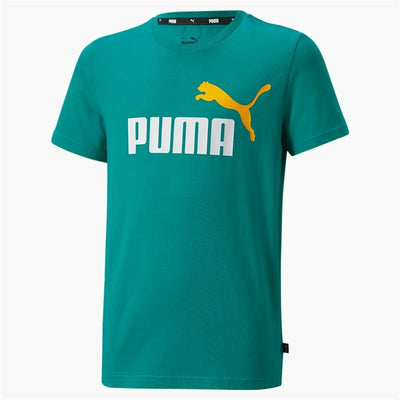 Child's Short Sleeve T-Shirt Puma Essentials+ Two-Tone Logo