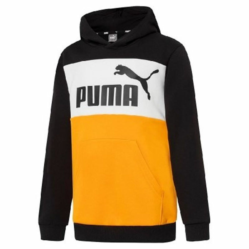 Polar com Capuz Criança Puma Essentials+ Colourblock Amarelo