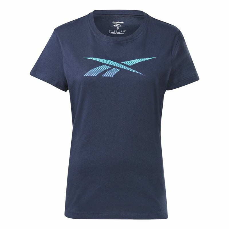 Women’s Short Sleeve T-Shirt Reebok Doorbuster Graphic  Dark blue