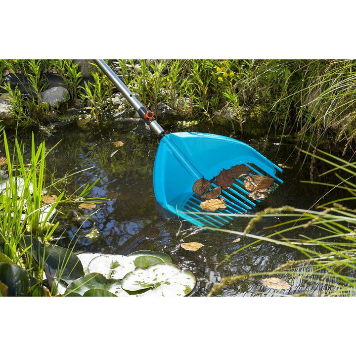 Rake for Collecting Leaves Gardena Combisystem 3-in-1 Turquoise