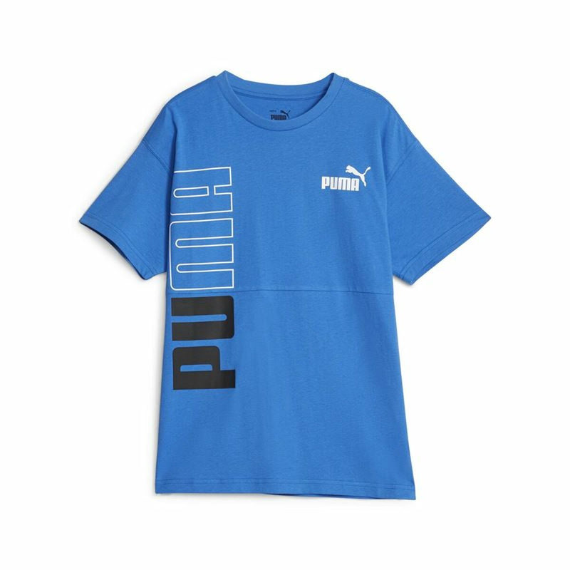 T shirt à manches courtes Enfant Puma Power Colorblock Bleu