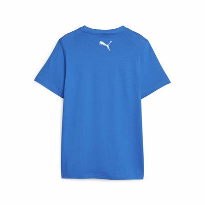 Child's Short Sleeve T-Shirt Puma Active Sports Graphic Blue
