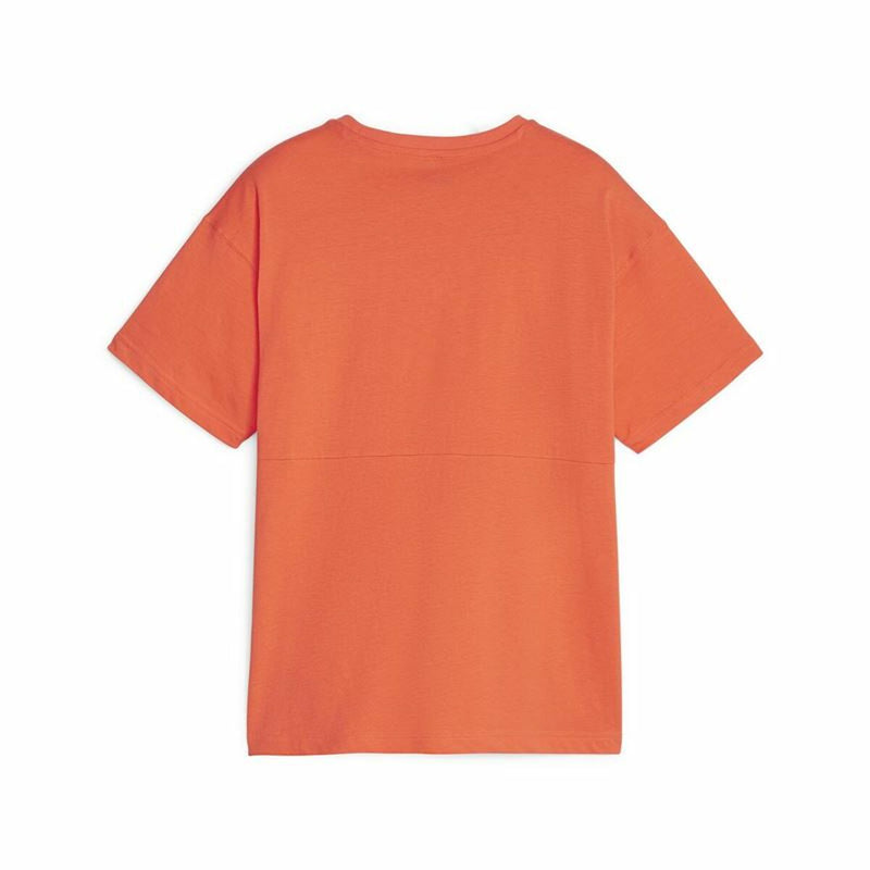 T shirt à manches courtes Enfant Puma Power Colorblock Orange Foncé