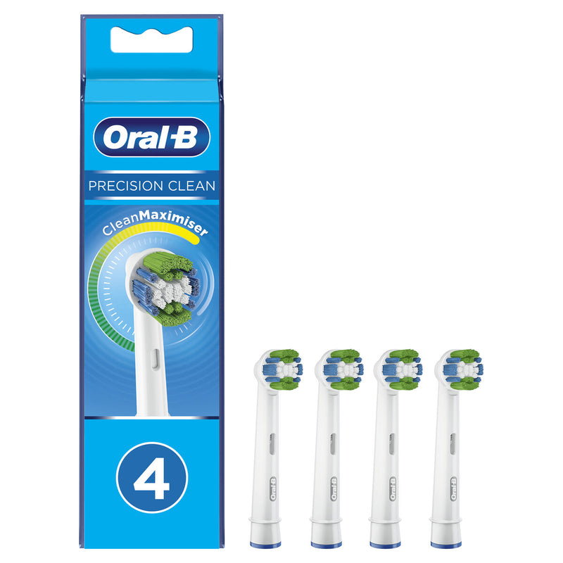 Recargas para Escovas de Dentes Elétricas Oral-B Precision Clean Branco 4 Unidades
