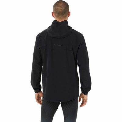 Men's Sports Jacket Asics Accelerate Impermeable Black