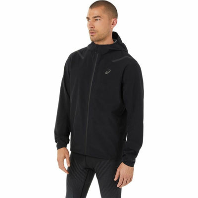 Men's Sports Jacket Asics Accelerate Impermeable Black
