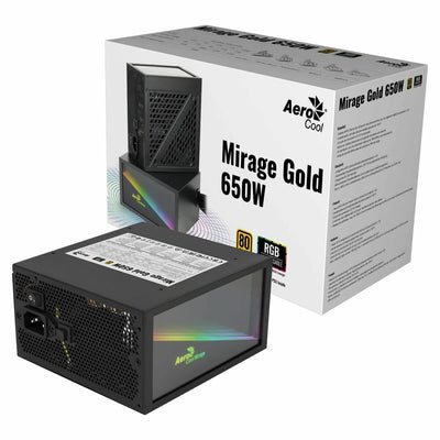 Power supply Aerocool MIRAGEGOLD650 ATX 650 W 80 Plus Gold