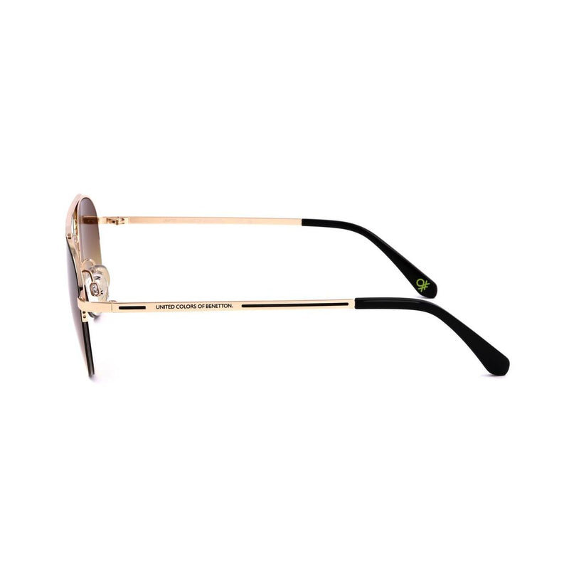 Óculos escuros masculinos Benetton Preto Prateado