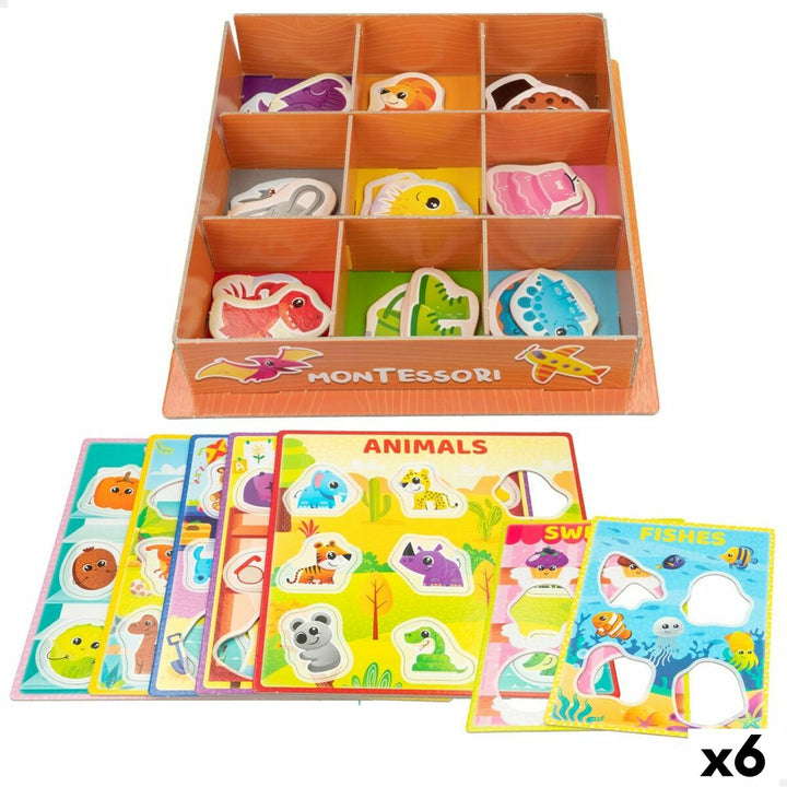 Educational Game Lisciani Giochi 26 x 6 x 26 cm Colours Montessori method 61 Pieces (6 Units)