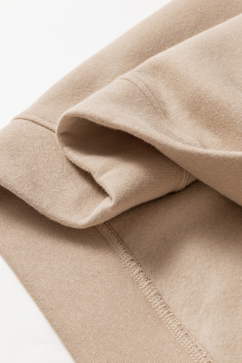 Pale Khaki Chunky Two-piece Hooded Sweatsuit
