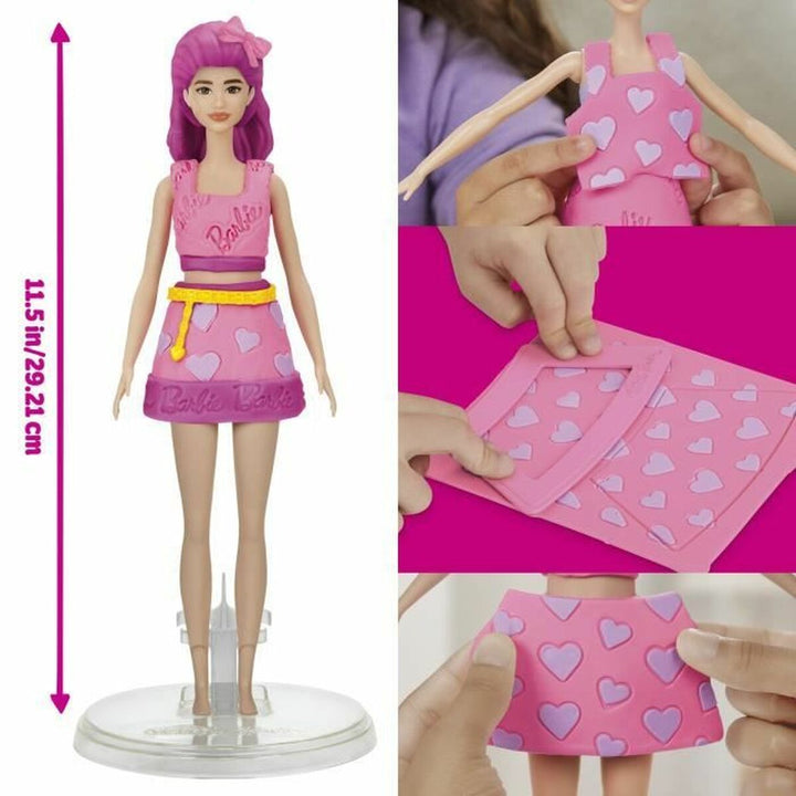 Modelling Clay Game Play-Doh Barbie Hearts & Hair Multicolour