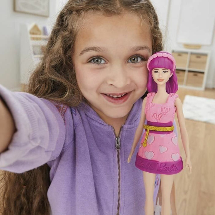 Modelling Clay Game Play-Doh Barbie Hearts & Hair Multicolour