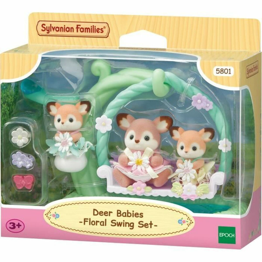 Jointed Figure Sylvanian Families Ciervo bebé y columpio animals
