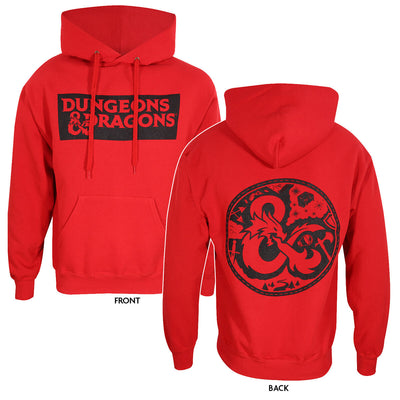 Unisex Hoodie Dungeons & Dragons Logo Red