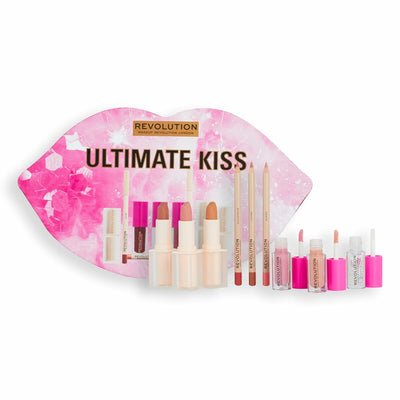Conjunto de Maquilhagem Revolution Make Up Ultimate Kiss 9 Peças