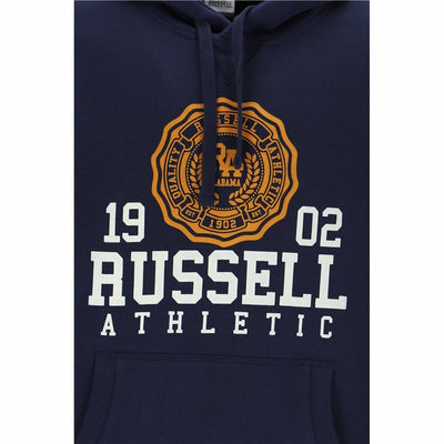 Sweat à capuche homme Russell Athletic Ath 1902 Blue marine