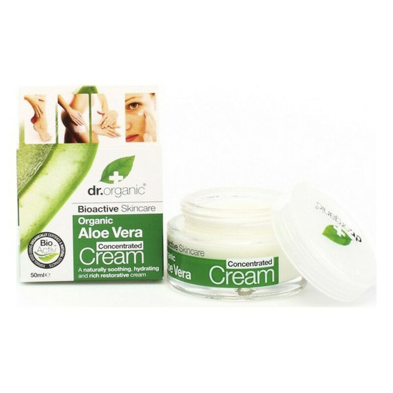 Creme Facial Hidratante Aloe Vera Concentrated Cream Dr.Organic Aloe Vera 50 ml