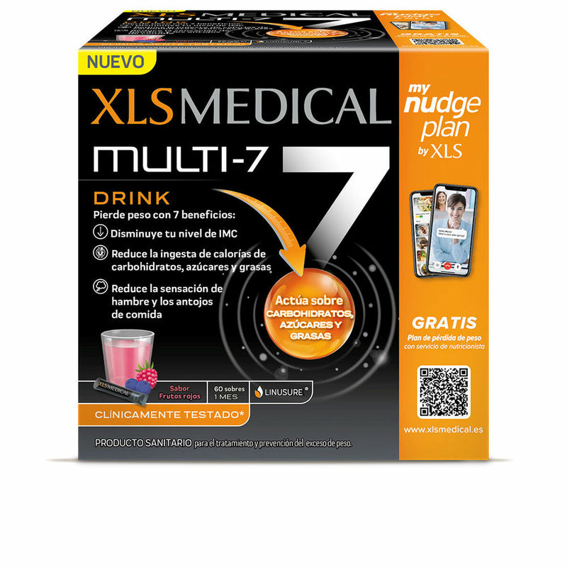 Batido XLS Medical Multi-7 Frutos do bosque 60 Unidades