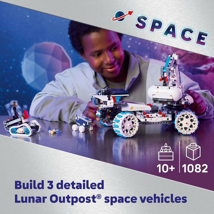 Construction set Lego 42211 Lunar Outpost Moon Rover Space Vehicle 1082 Pieces